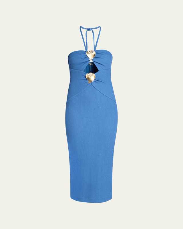 Merian Knit Halter Midi Dress